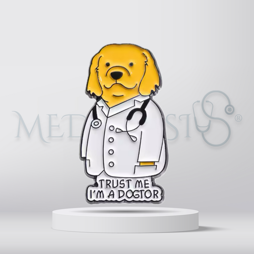 Trust me I’m a dogtor – Brooch