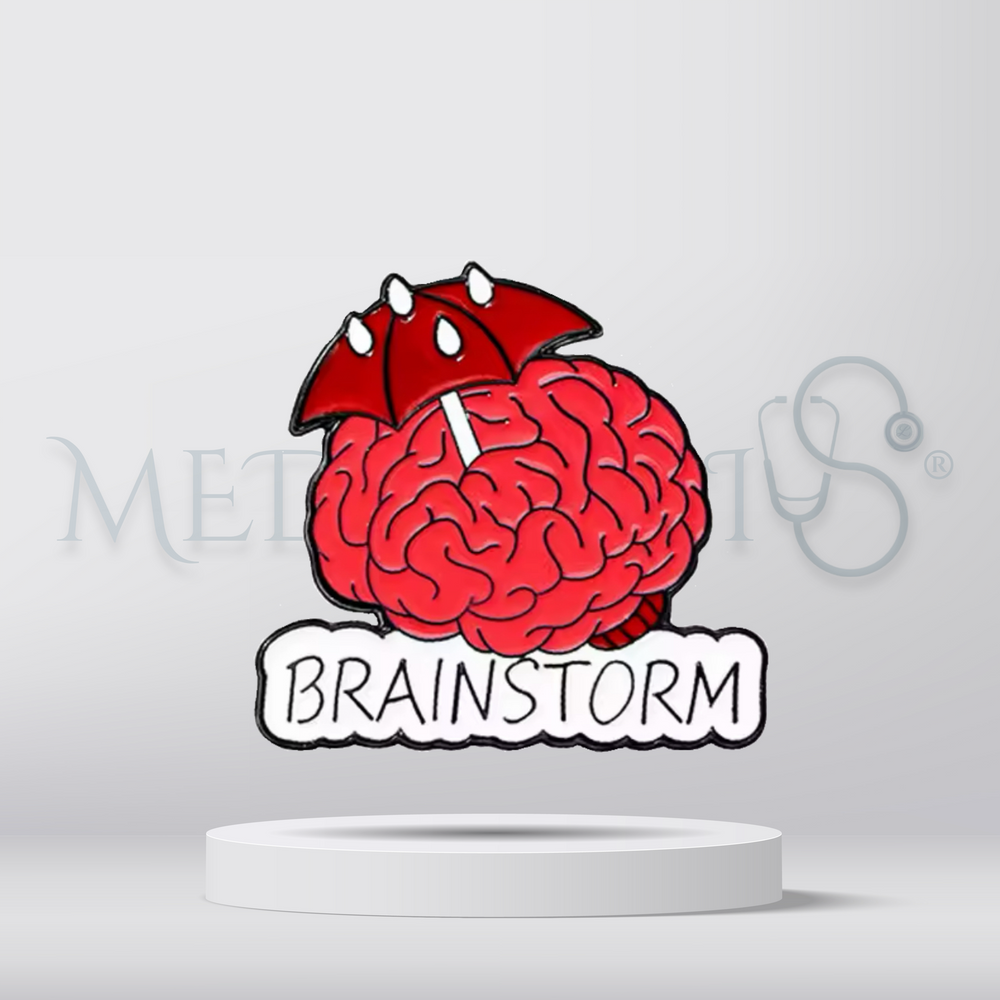 Brain storm - Brooch