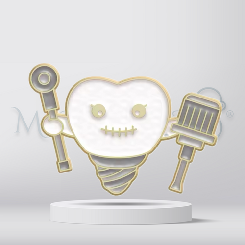 Tooth braces - Brooch