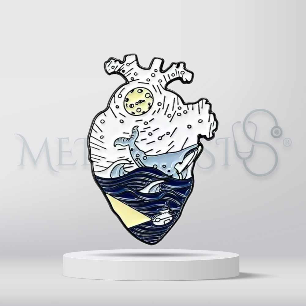 Ocean heart - Brooch