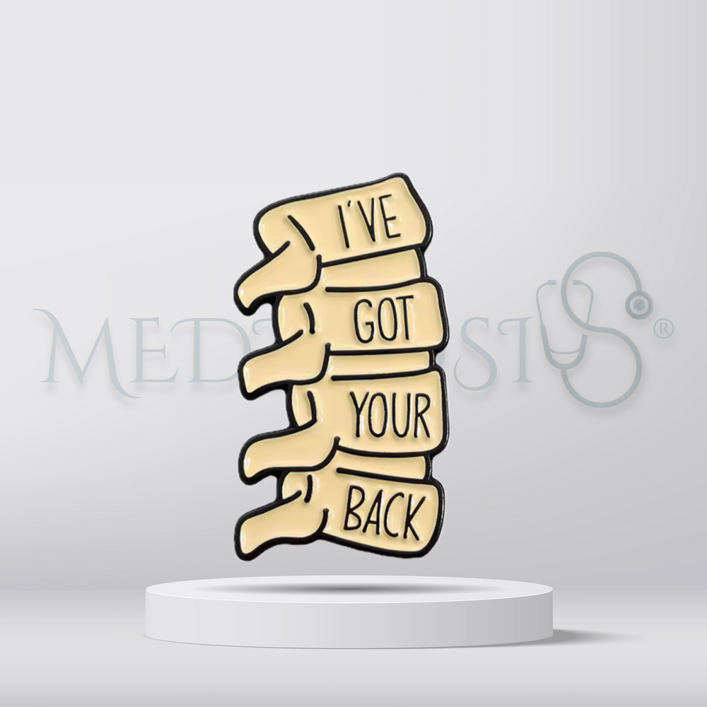 I've got your back spine - Brooch
