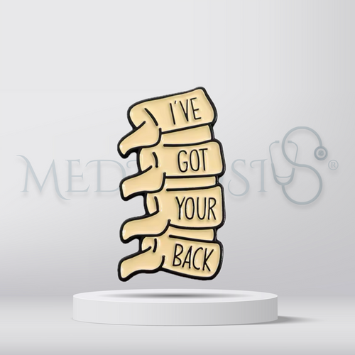 I've got your back spine - Brooch