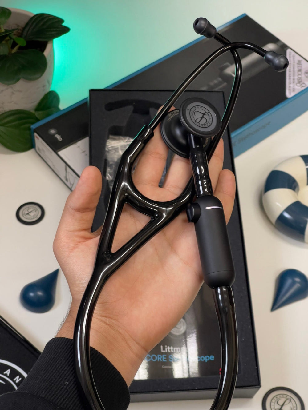 3M™ Littmann® CORE Digital - Black tube & Matte black chest piece 8480