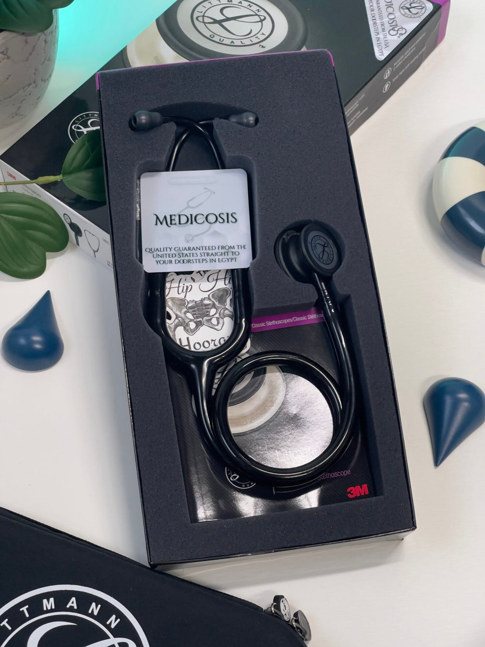 3M™ Littmann® Classic III™ Stethoscope - Black tube & Matte black chest piece 5803