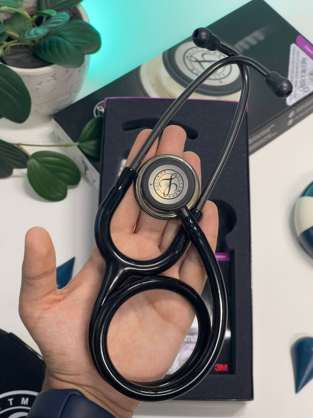 3M™ Littmann® Classic III™ Stethoscope - Black tube & Champagne finish chest piece 5861