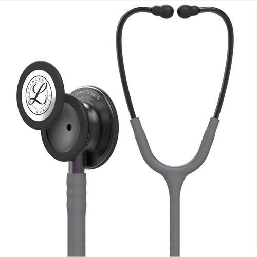 3M™ Littmann® Classic III™ Stethoscope - Gray tube & Smoke black chest piece 5873