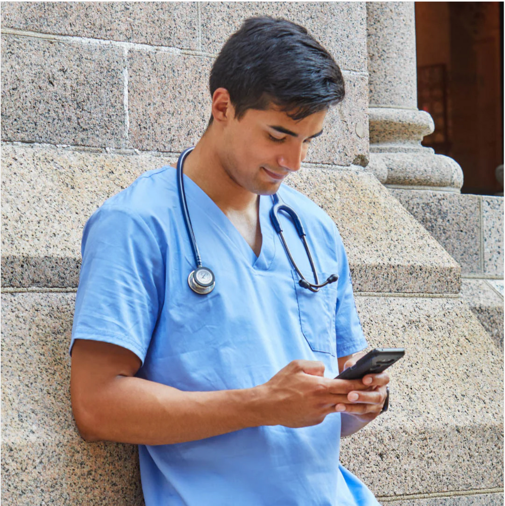 3M™ Littmann® Classic III™ Stethoscope - Navy blue tube & Mirror finish chest piece 5863