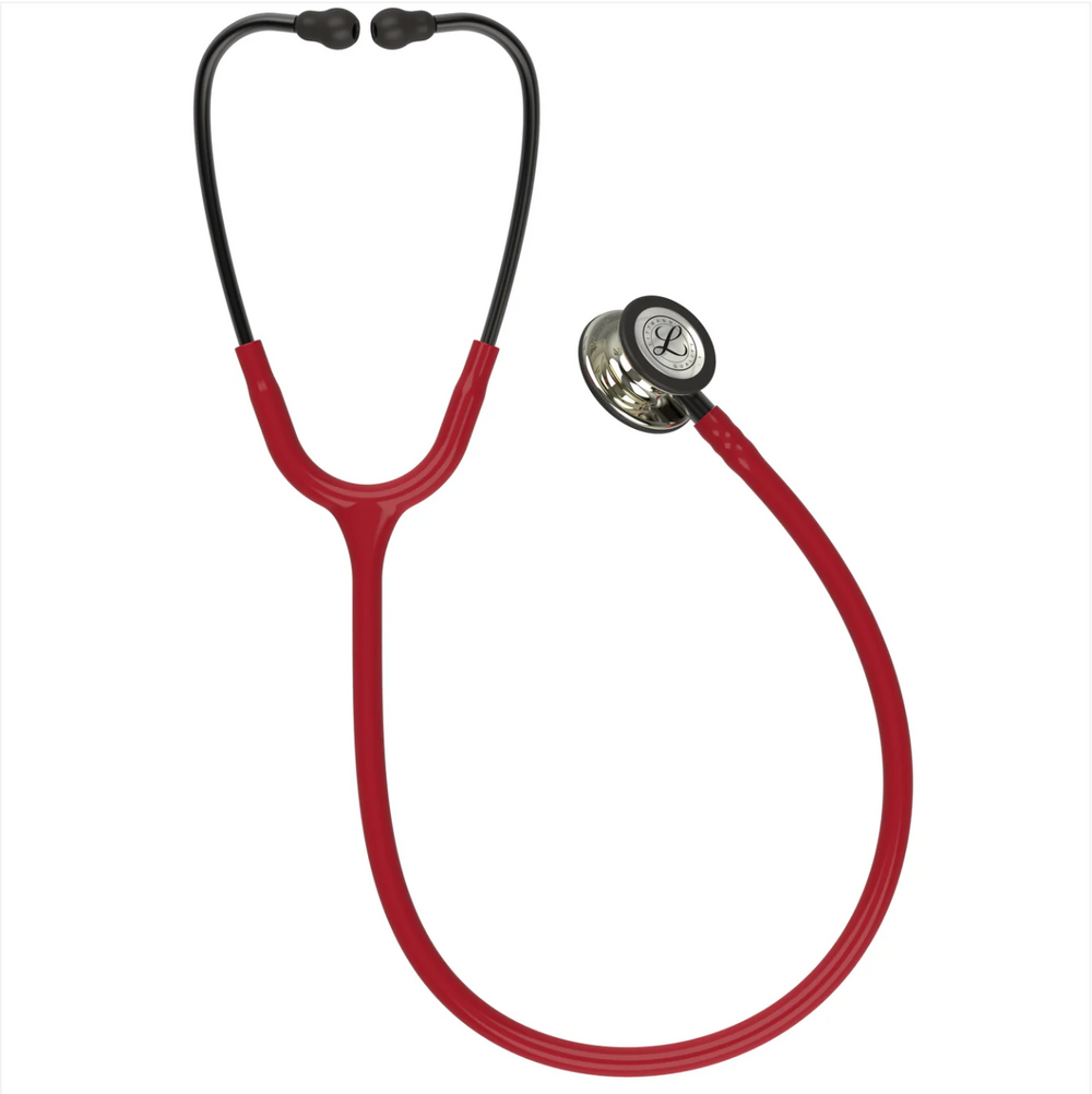 3M™ Littmann® Classic III™ Stethoscope - Burgundy tube & Champagne finish chest piece 5864