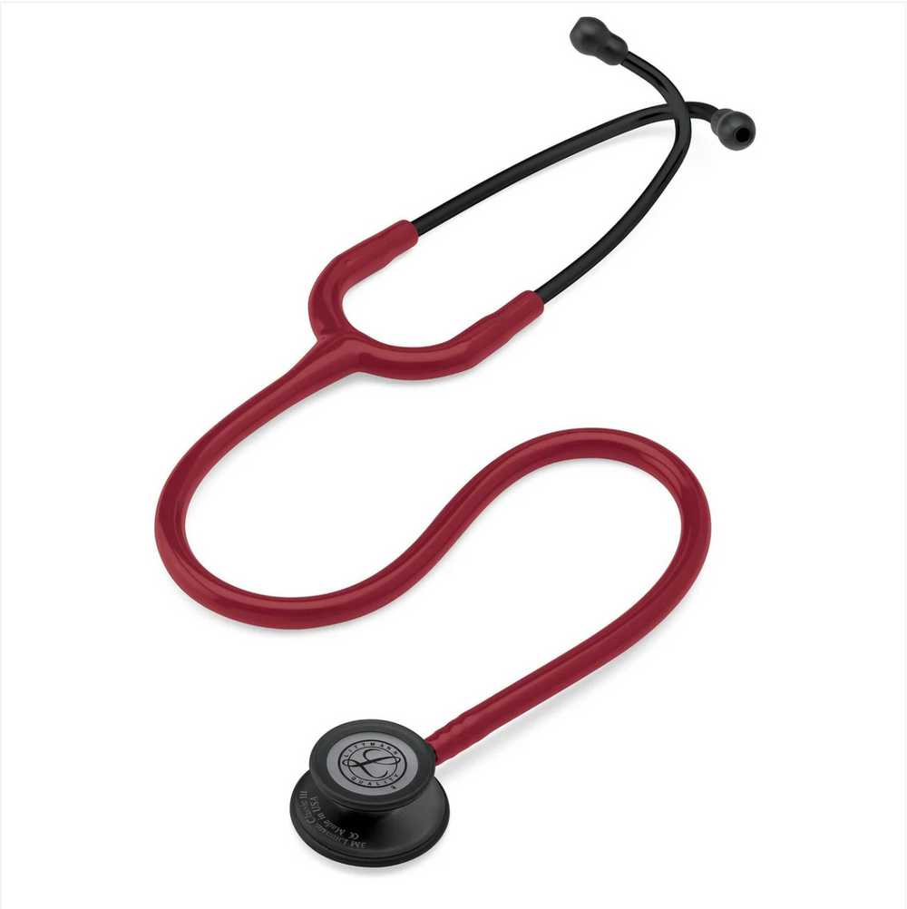 3M™ Littmann® Classic III™ Stethoscope - Burgundy tube & Matte black chest piece 5868