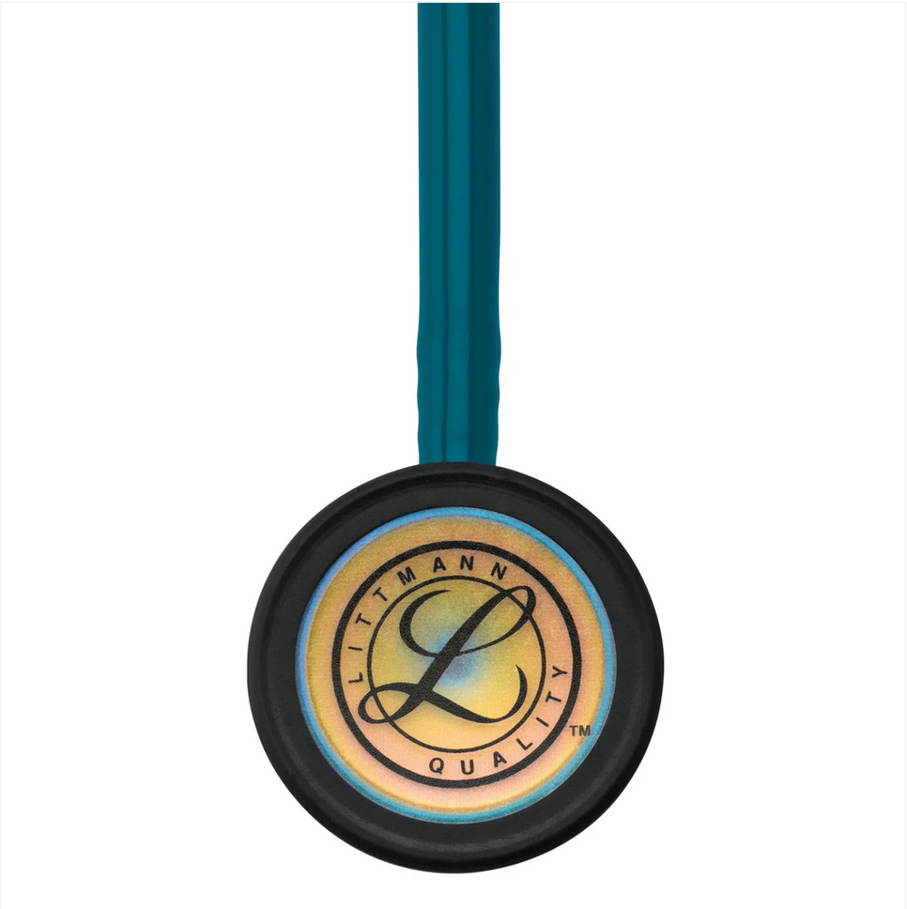 3M™ Littmann® Classic III™ Stethoscope - Caribbean blue tube & Rainbow finish chest piece 5807