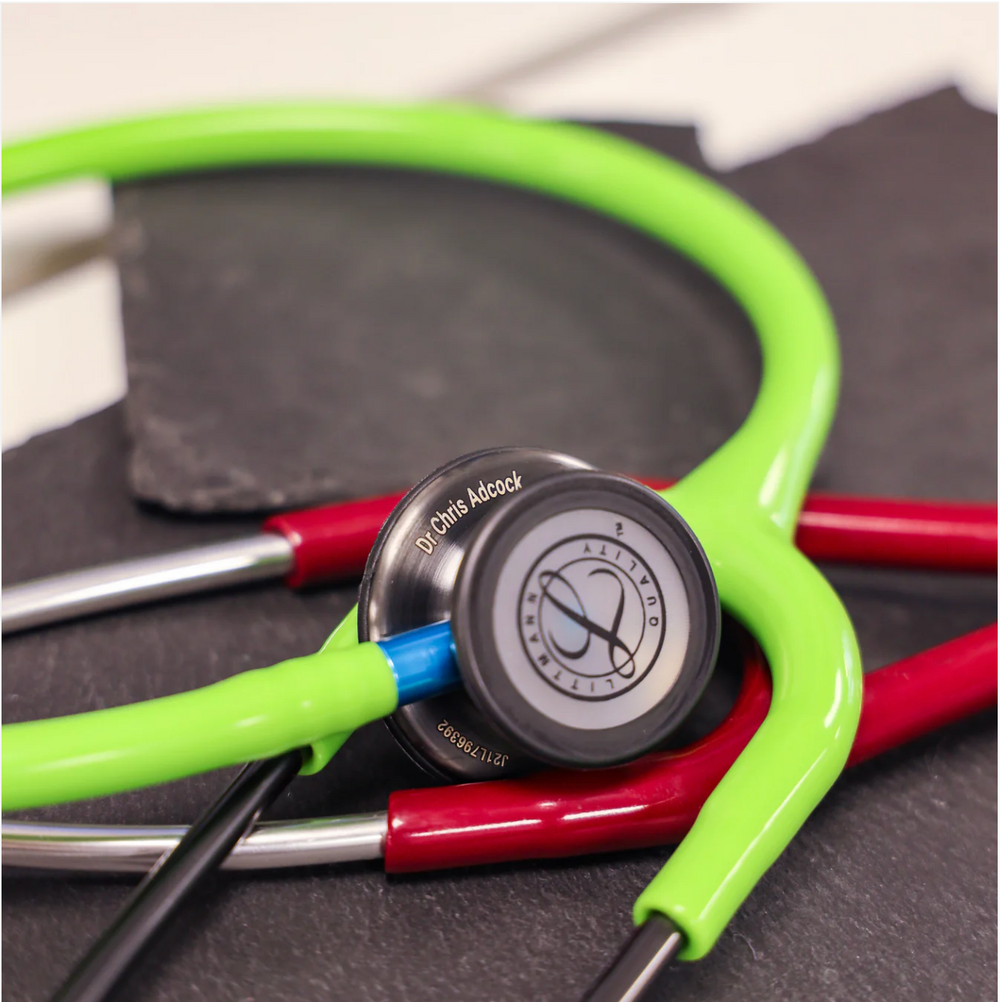 3M™ Littmann® Classic III™ Stethoscope - Lime green tube & Smoke black chest piece 5875