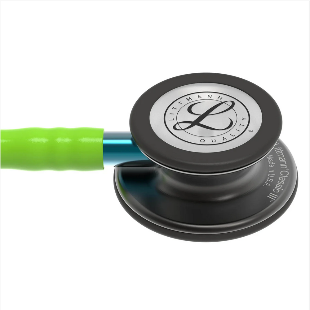 3M™ Littmann® Classic III™ Stethoscope - Lime green tube & Smoke black chest piece 5875