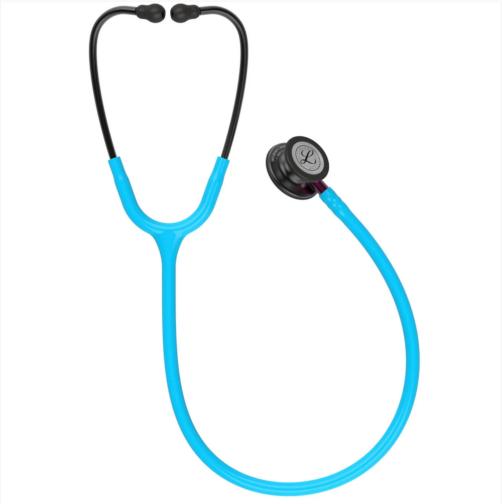 3M™ Littmann® Classic III™ Stethoscope - Turquoise tube & Smoke black chest piece 5872
