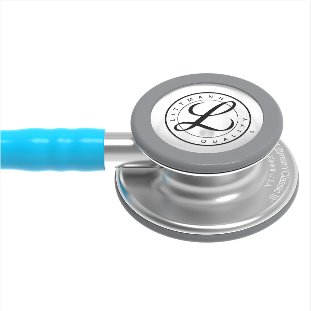3M™ Littmann® Classic III™ Stethoscope - Turquoise tube & Silver chest piece 5835
