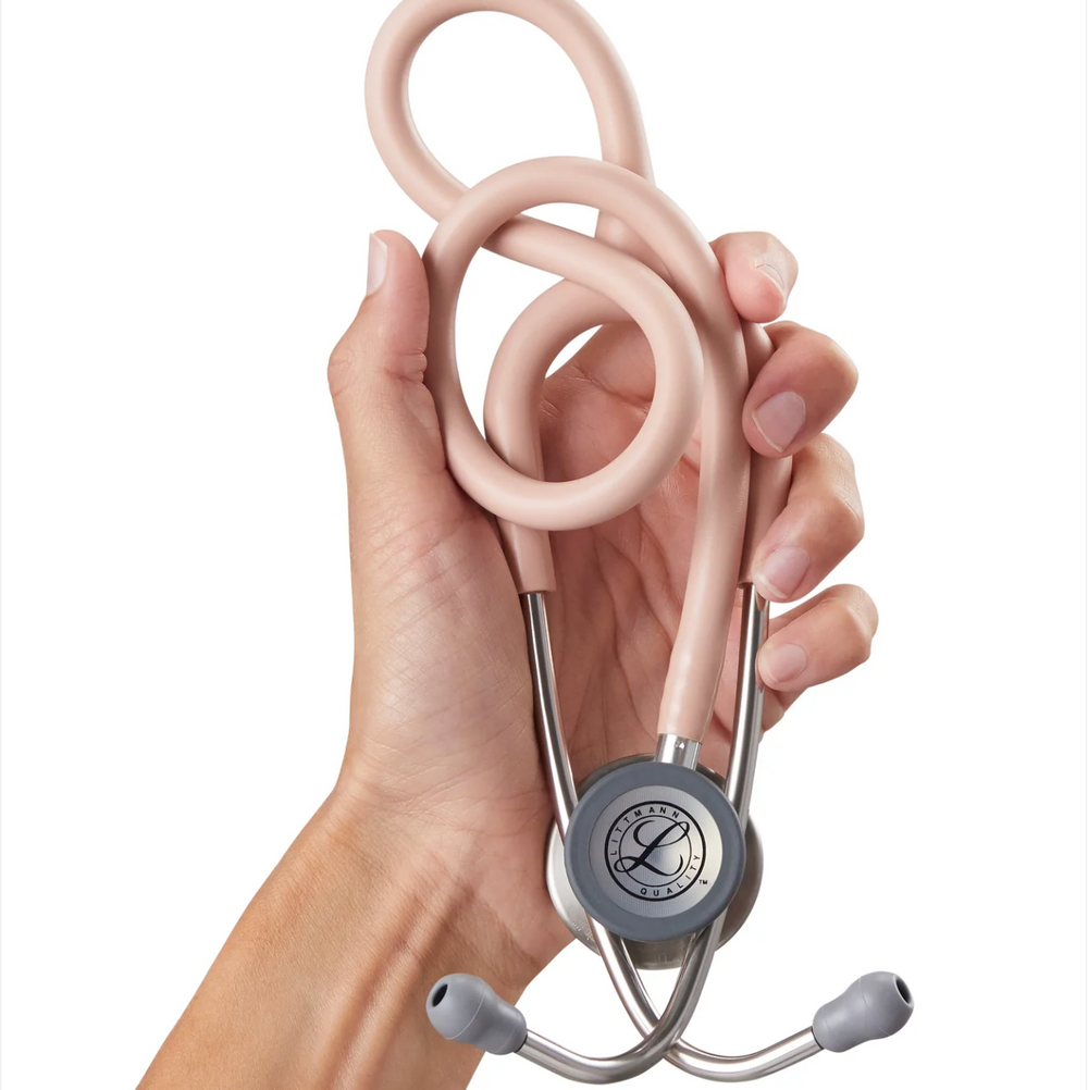 3M™ Littmann® Classic III™ Stethoscope - Champagne rose satin tube & Silver chest piece 5910C