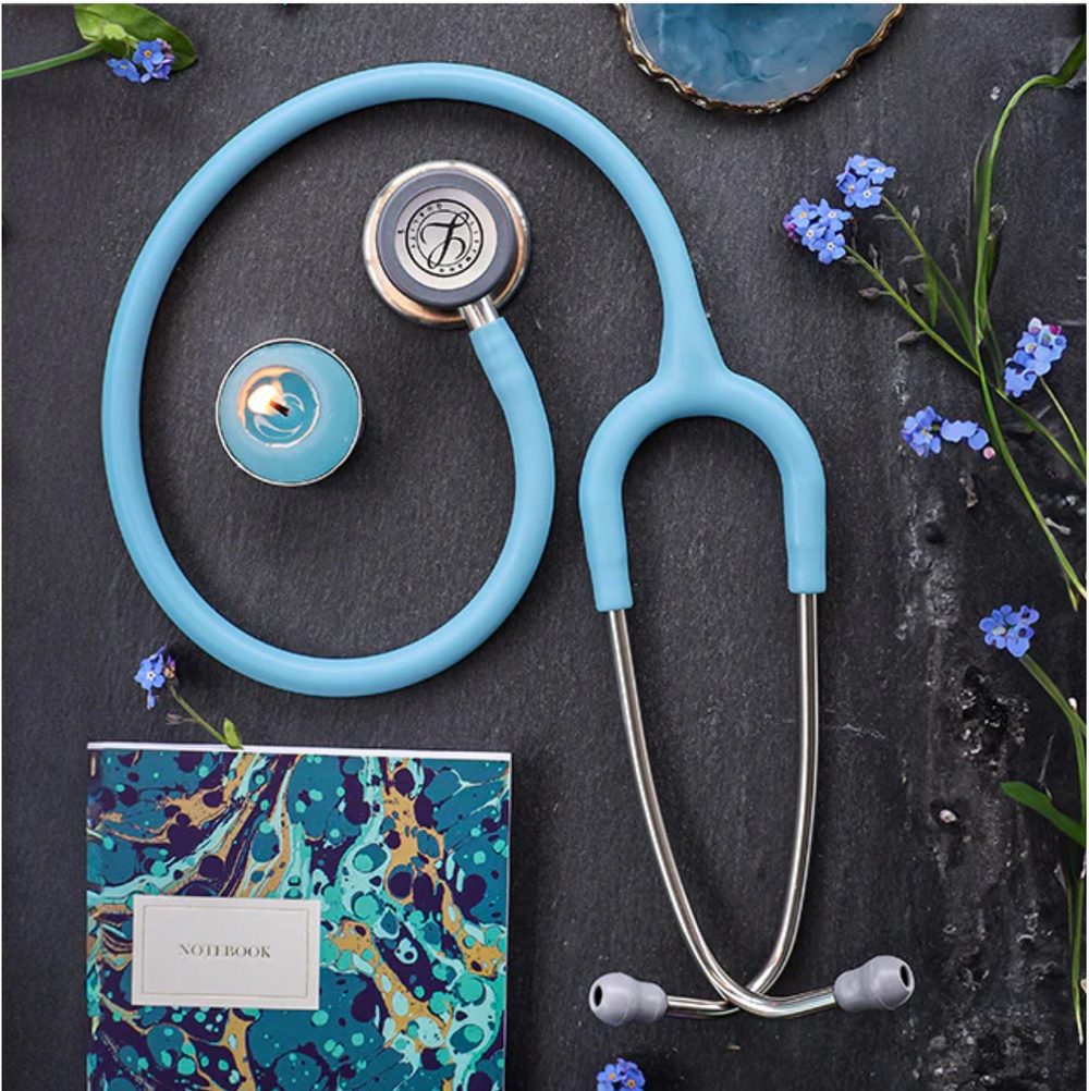 3M™ Littmann® Classic III™ Stethoscope - Marine Blue Satin tube & Silver chest piece 5912C