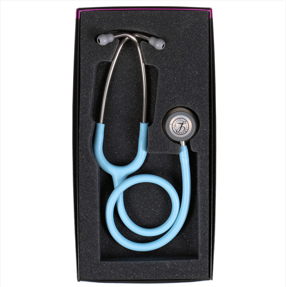 3M™ Littmann® Classic III™ Stethoscope - Marine Blue Satin tube & Silver chest piece 5912C