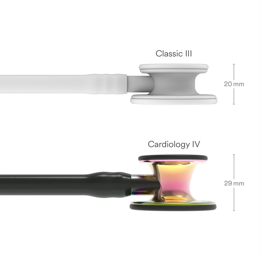 3M™ Littmann® Cardiology IV™ - Black tube & Polished rainbow finish chest piece 6240