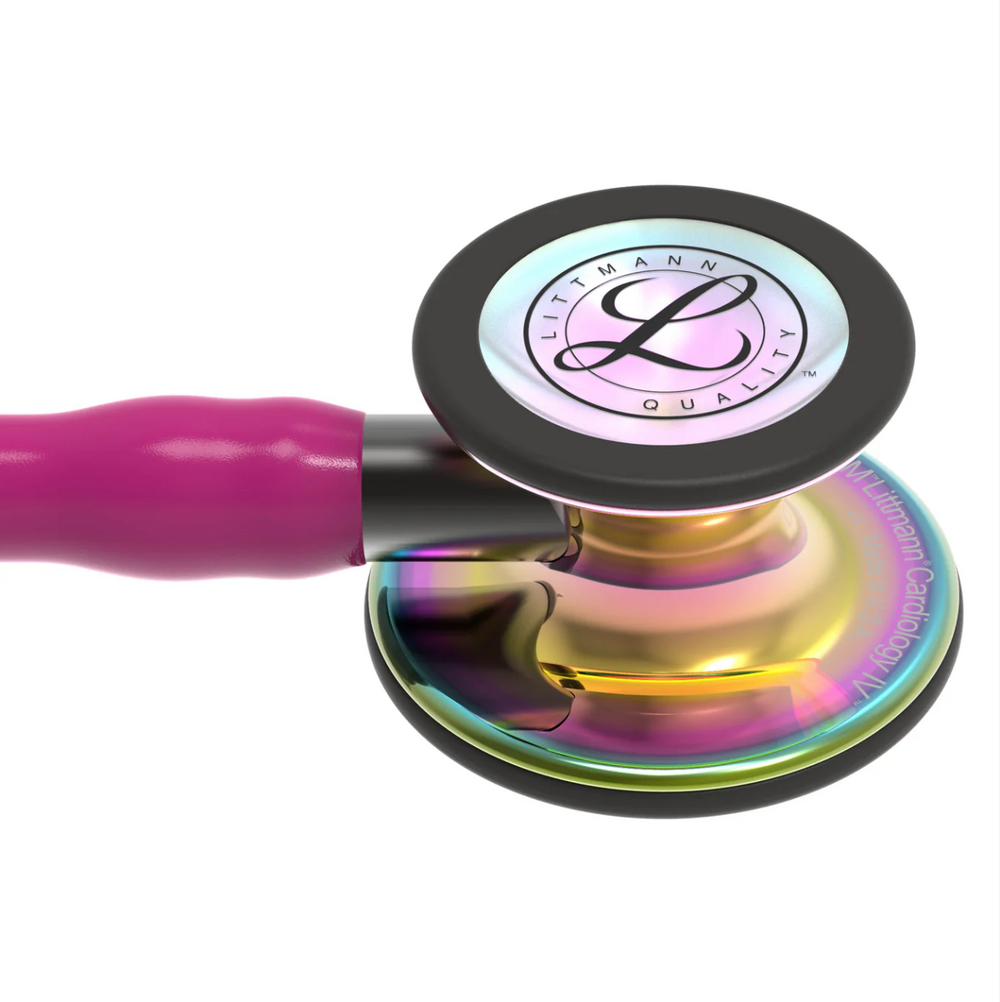 3M™ Littmann® Cardiology IV™ - Raspberry tube & Polished rainbow finish chest piece 6241