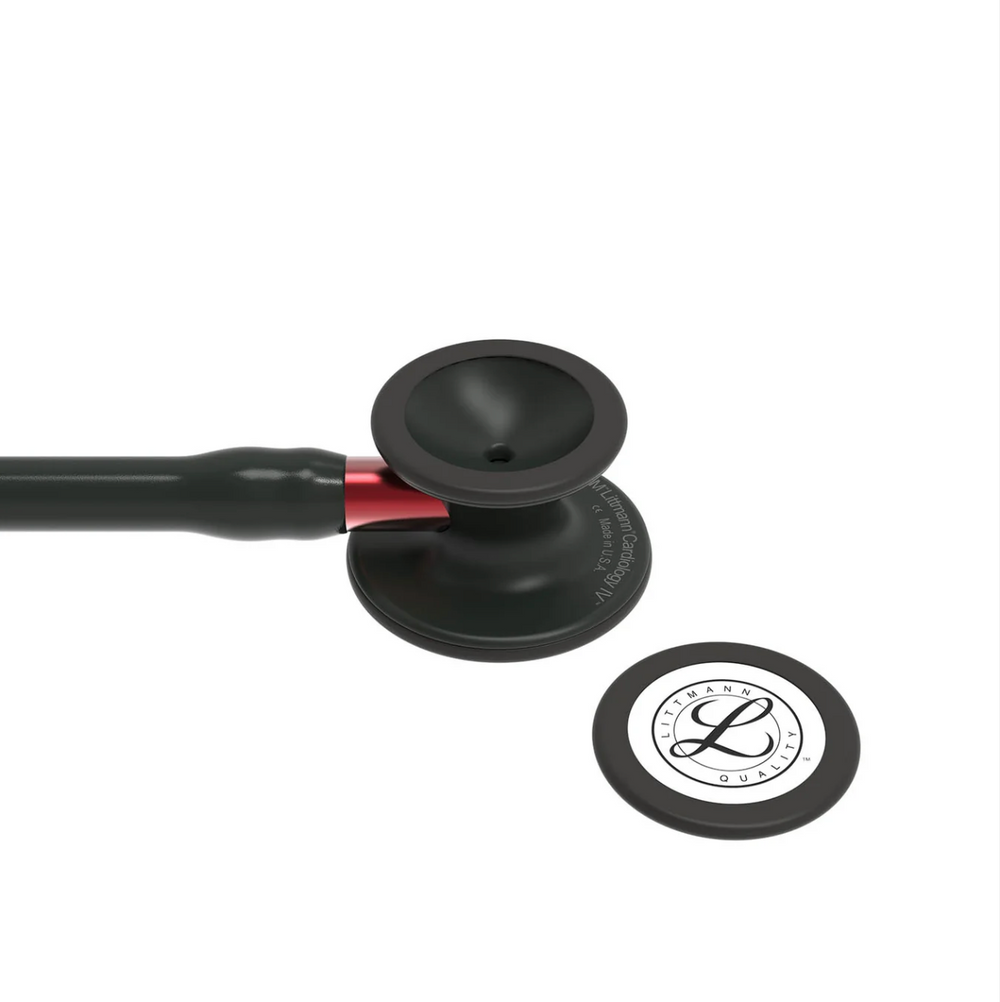 3M™ Littmann® Cardiology IV™ - Black tube & Matte black chest piece, Red stem 6200