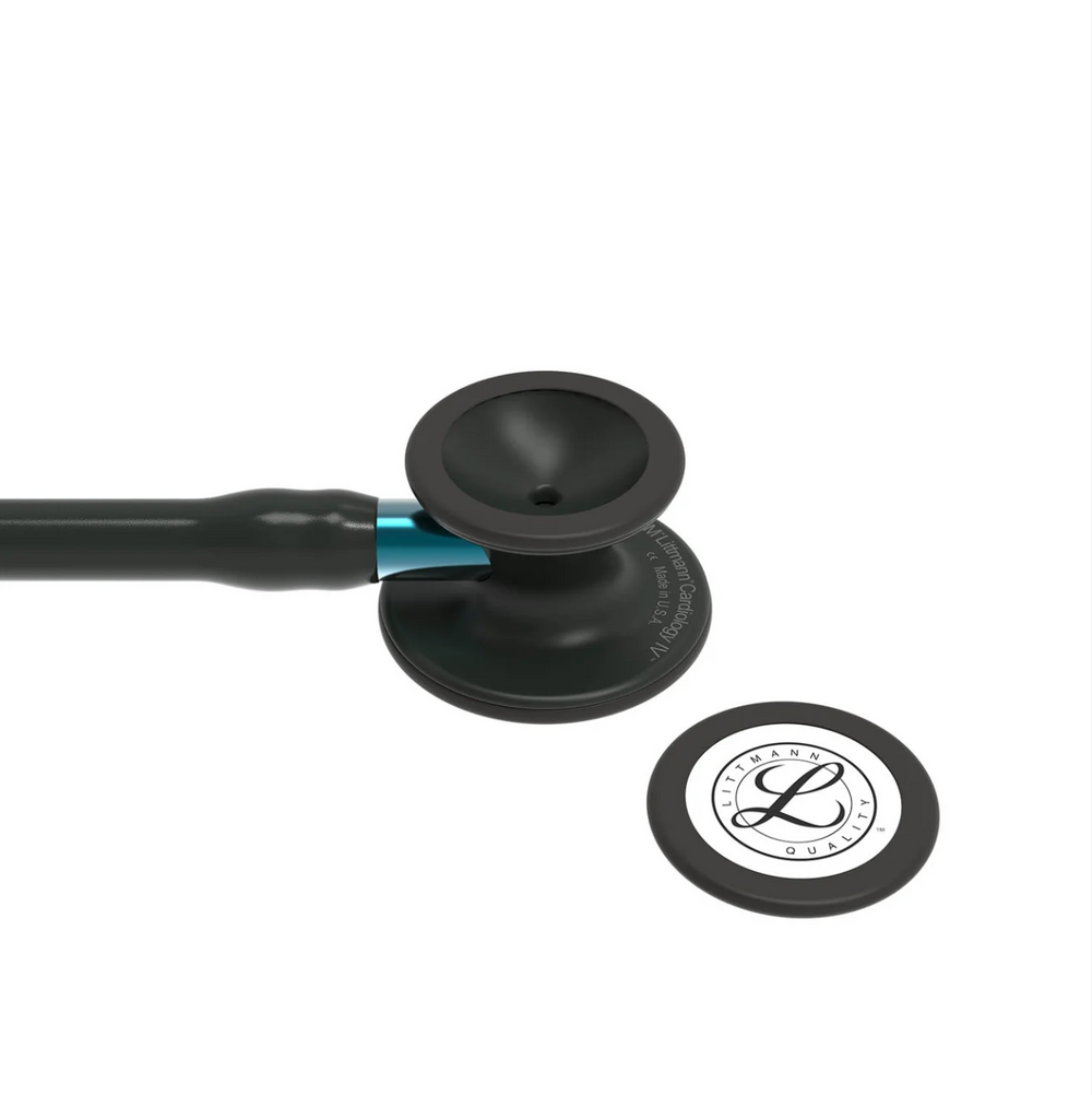 3M™ Littmann® Cardiology IV™ - Black tube & Matte black chest piece, Blue stem 6201