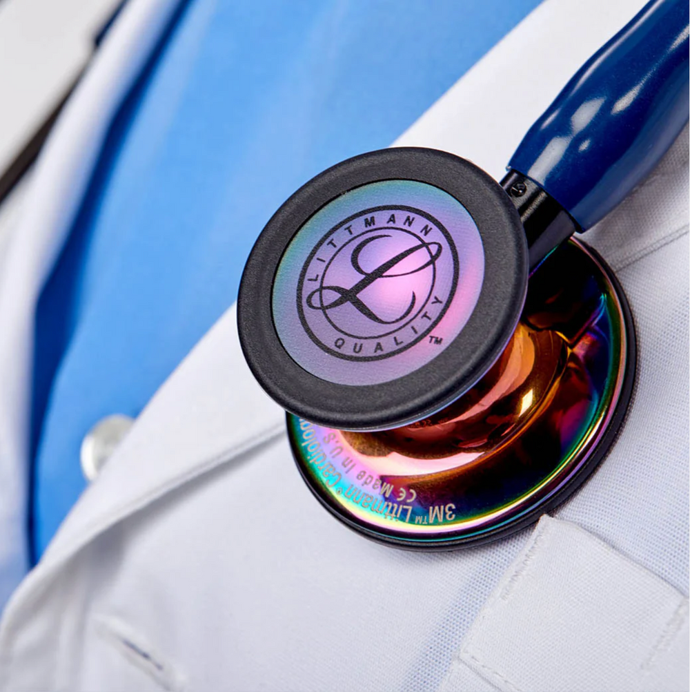 3M™ Littmann® Cardiology IV™ - Navy Blue tube & Polished rainbow finish chest piece 6242