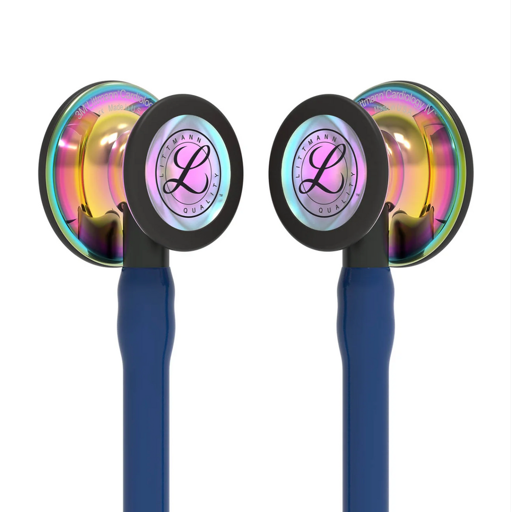 3M™ Littmann® Cardiology IV™ - Navy Blue tube & Polished rainbow finish chest piece 6242