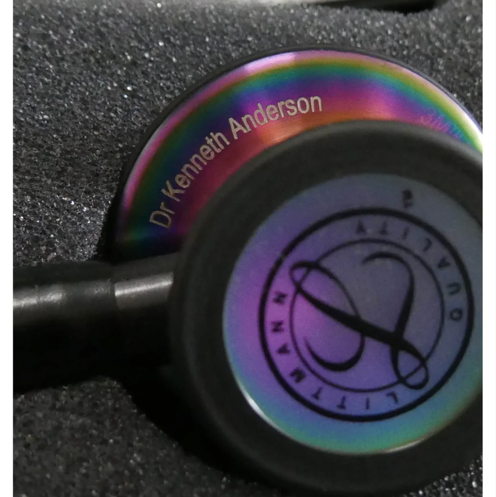 3M™ Littmann® Cardiology IV™ - Black tube & Rainbow finish chest piece 6165