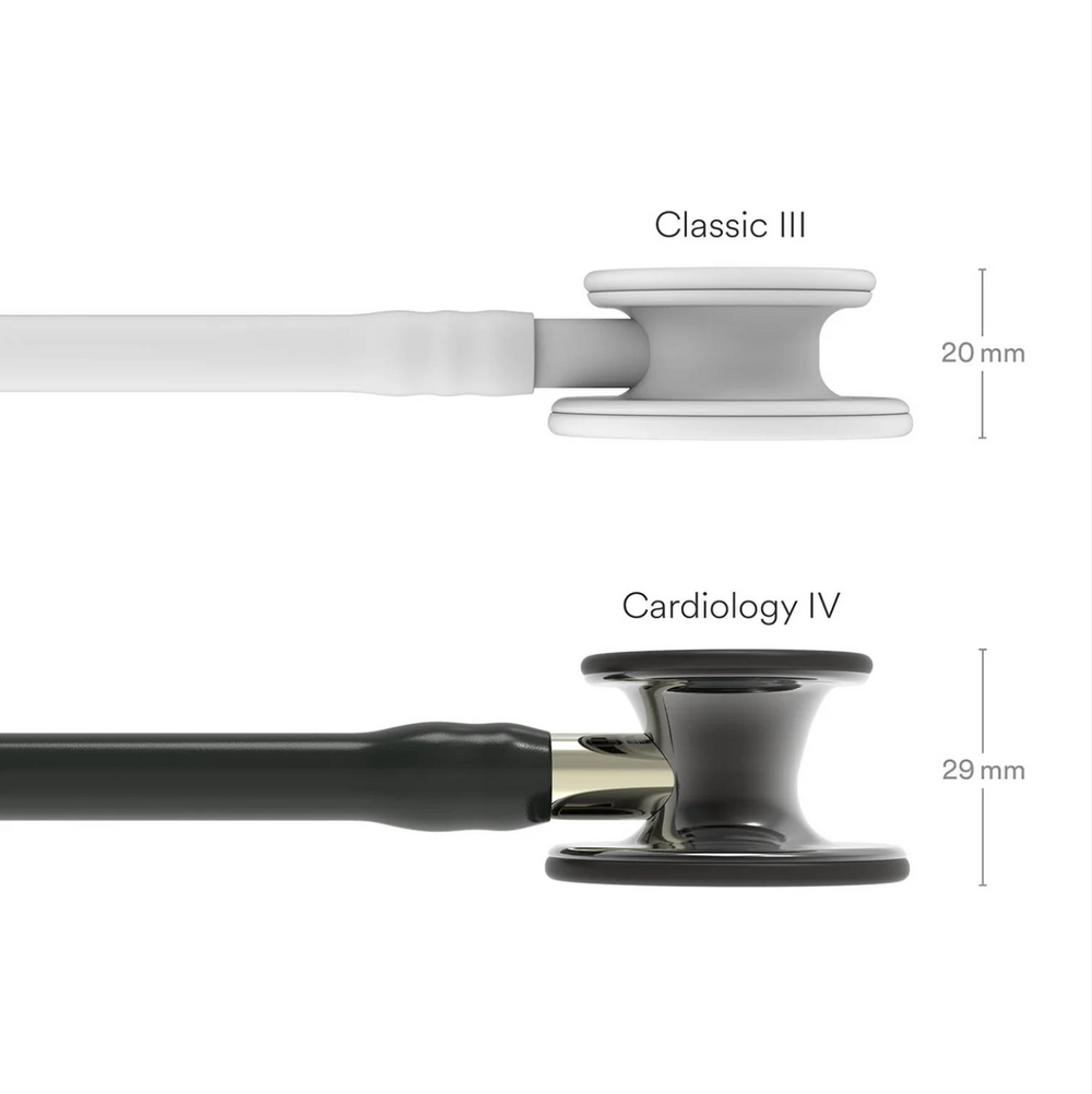 3M™ Littmann® Cardiology IV™ - Black tube & Polished smoke black chest piece, Champagne stem 6204