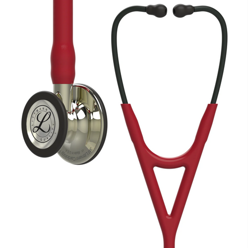 3M™ Littmann® Cardiology IV™ - Burgundy tube & Champagne finish chest piece 6176