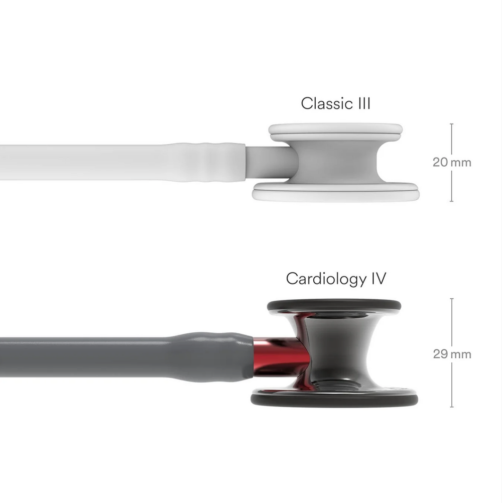 3M™ Littmann® Cardiology IV™ - Grey tube & Smoke black chest piece - Engraved Heart "Limited Edition" 6183