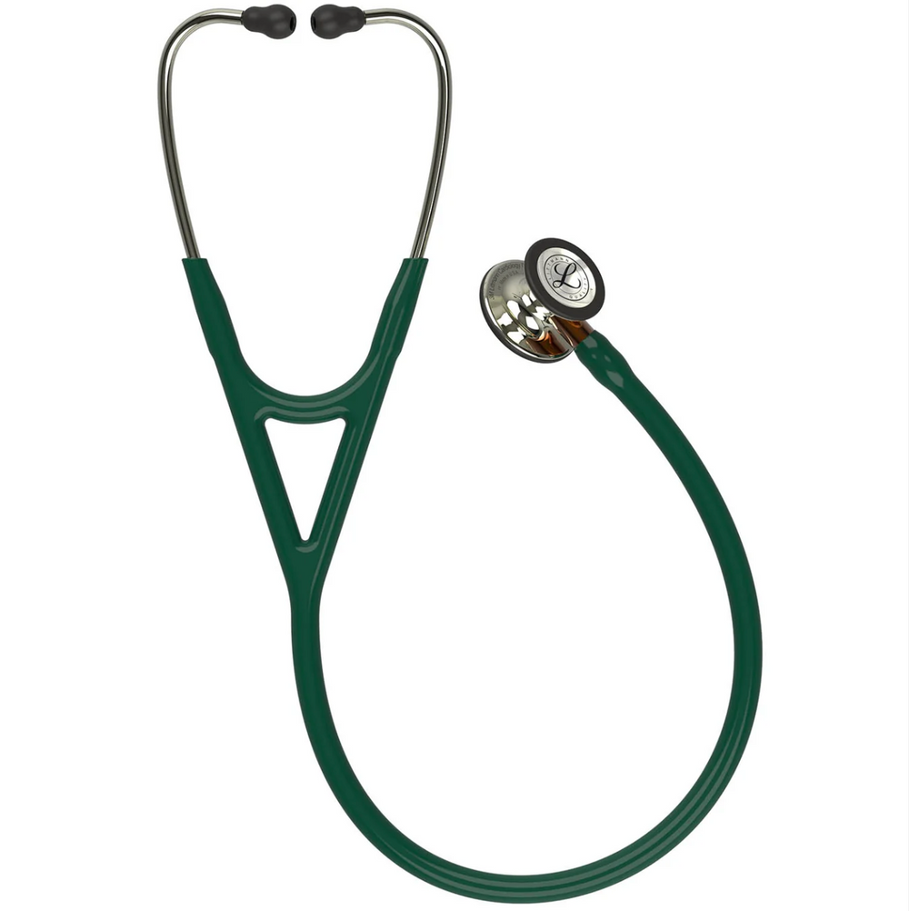 3M™ Littmann® Cardiology IV™ - Hunter green rtube & Polished champagne finish chest piece "Limited Edition" 6206