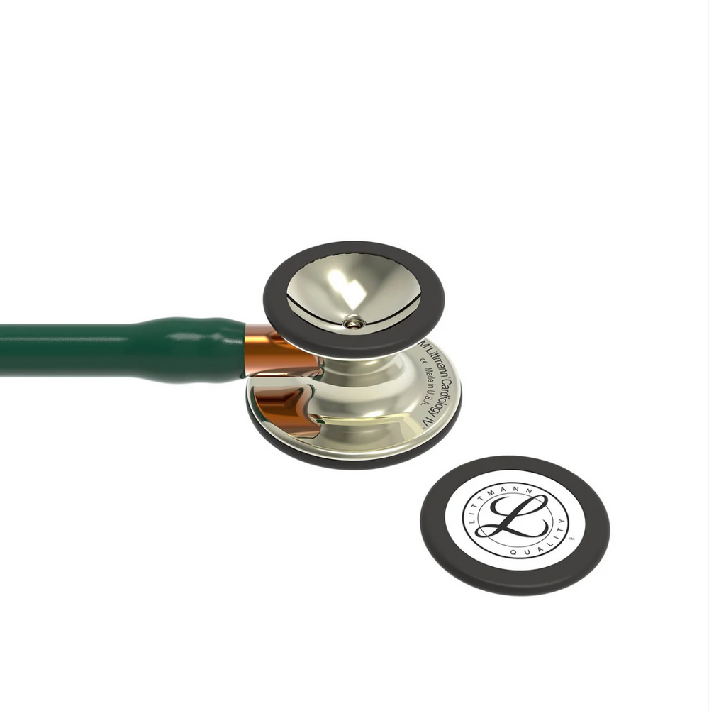 3M™ Littmann® Cardiology IV™ - Hunter green rtube & Polished champagne finish chest piece "Limited Edition" 6206