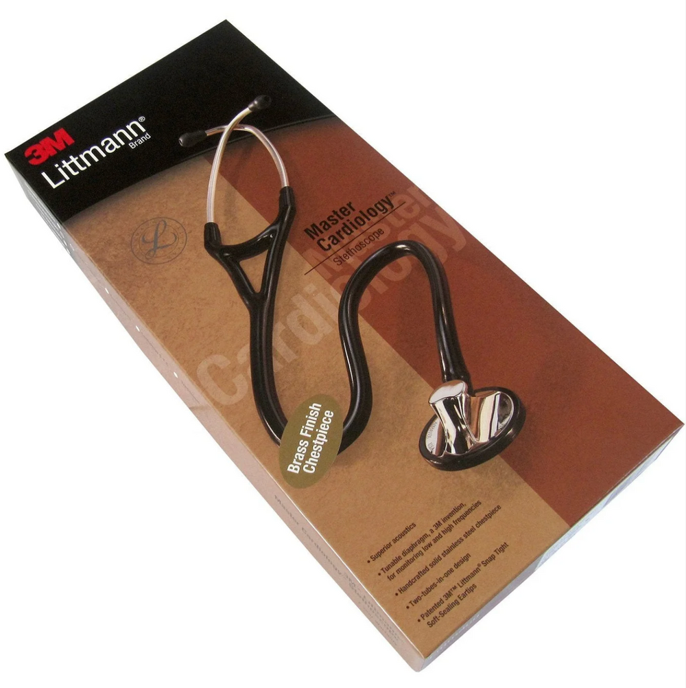 3M™ Littmann® Master Cardiology™ - Black tube & Brass finish chest piece 2175