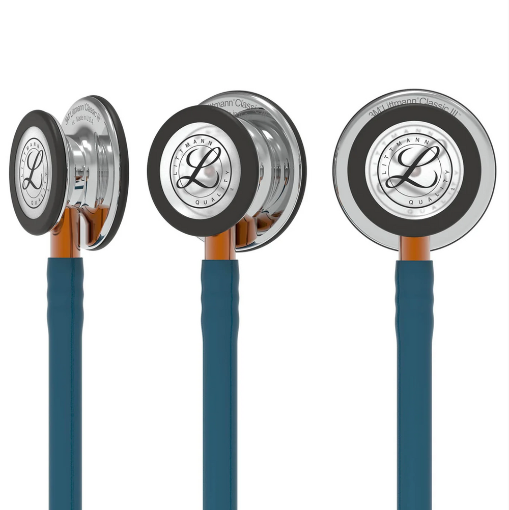 3M™ Littmann® Classic III™ Stethoscope - Caribbean blue tube & Mirror finish chest piece "Limited Edition" 5874