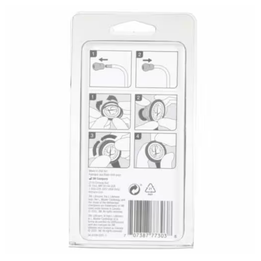 3M™ Littmann® Master Cardiology Stethoscope Spare Parts Kit - Black