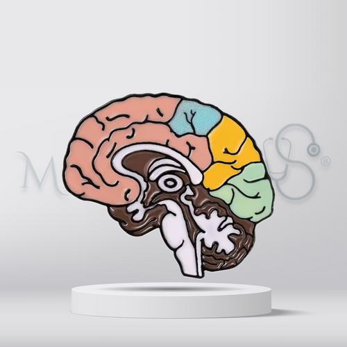 Brain - Brooch
