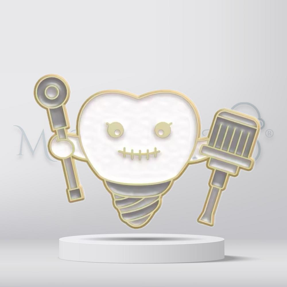 Tooth braces - Brooch