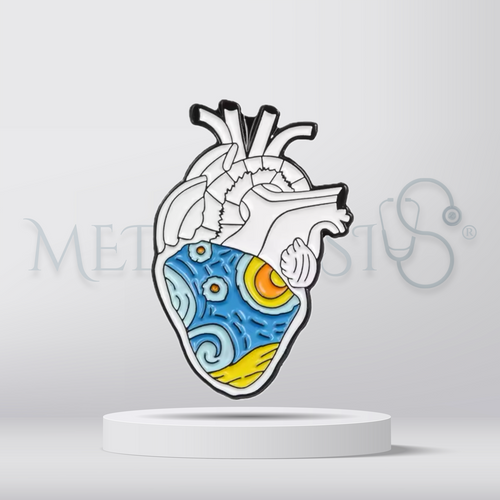 Artistic heart - Brooch