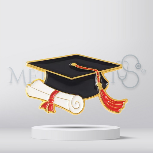 Graduation cap - Brooch