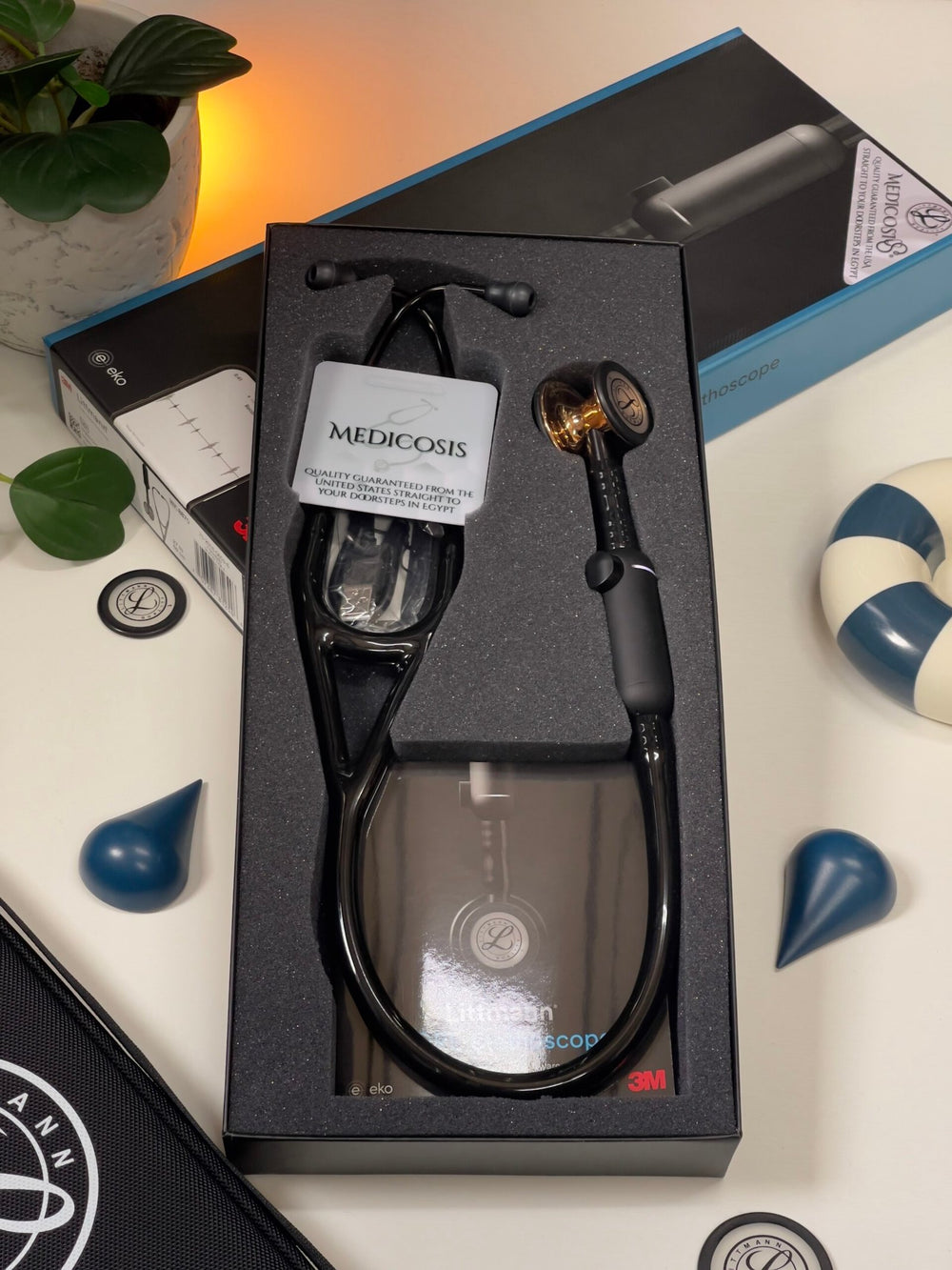 3M™ Littmann® CORE Digital - Black tube & High polish copper chest piece 8870