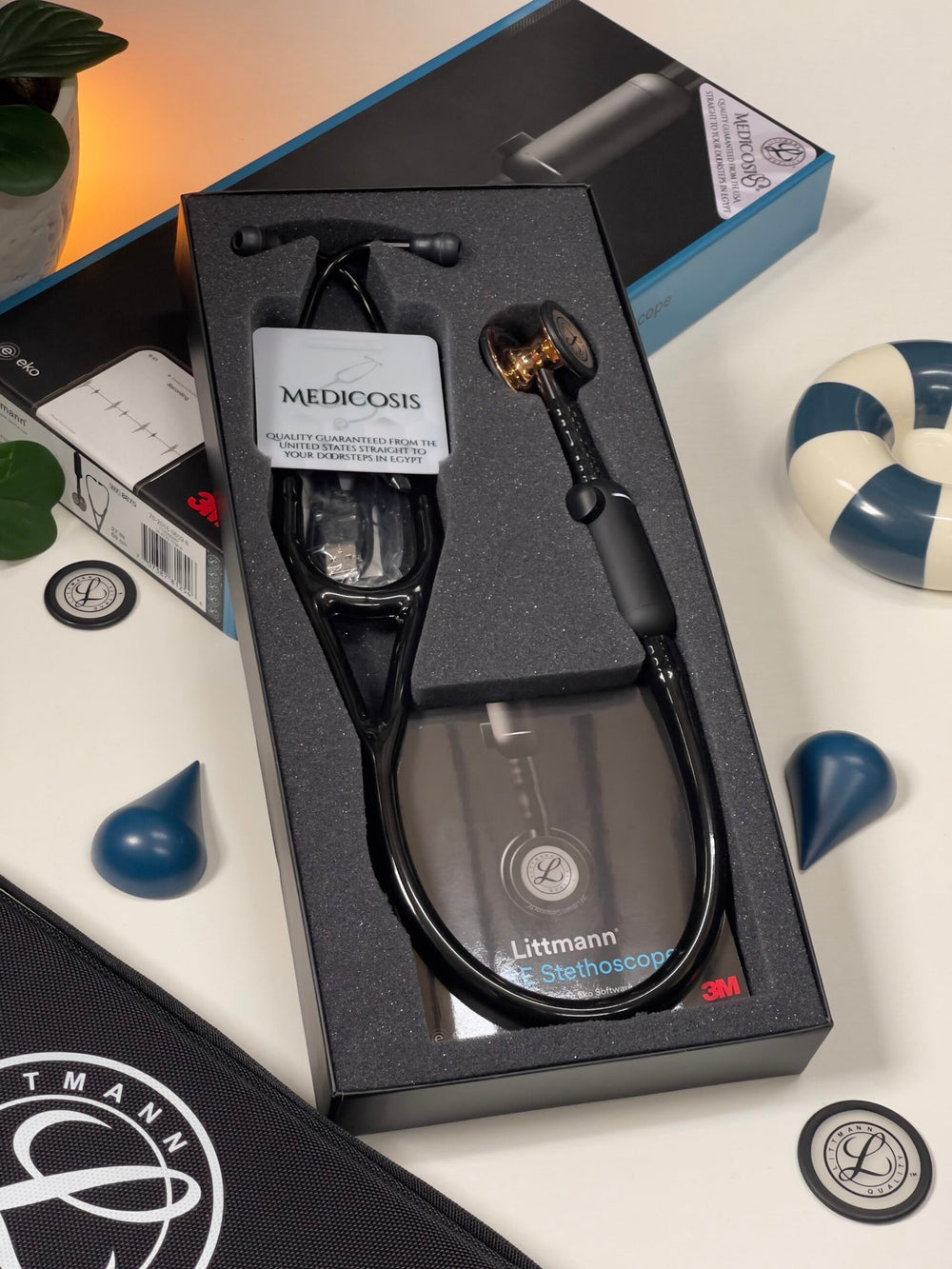 3M™ Littmann® CORE Digital - Black tube & High polish copper chest piece 8870