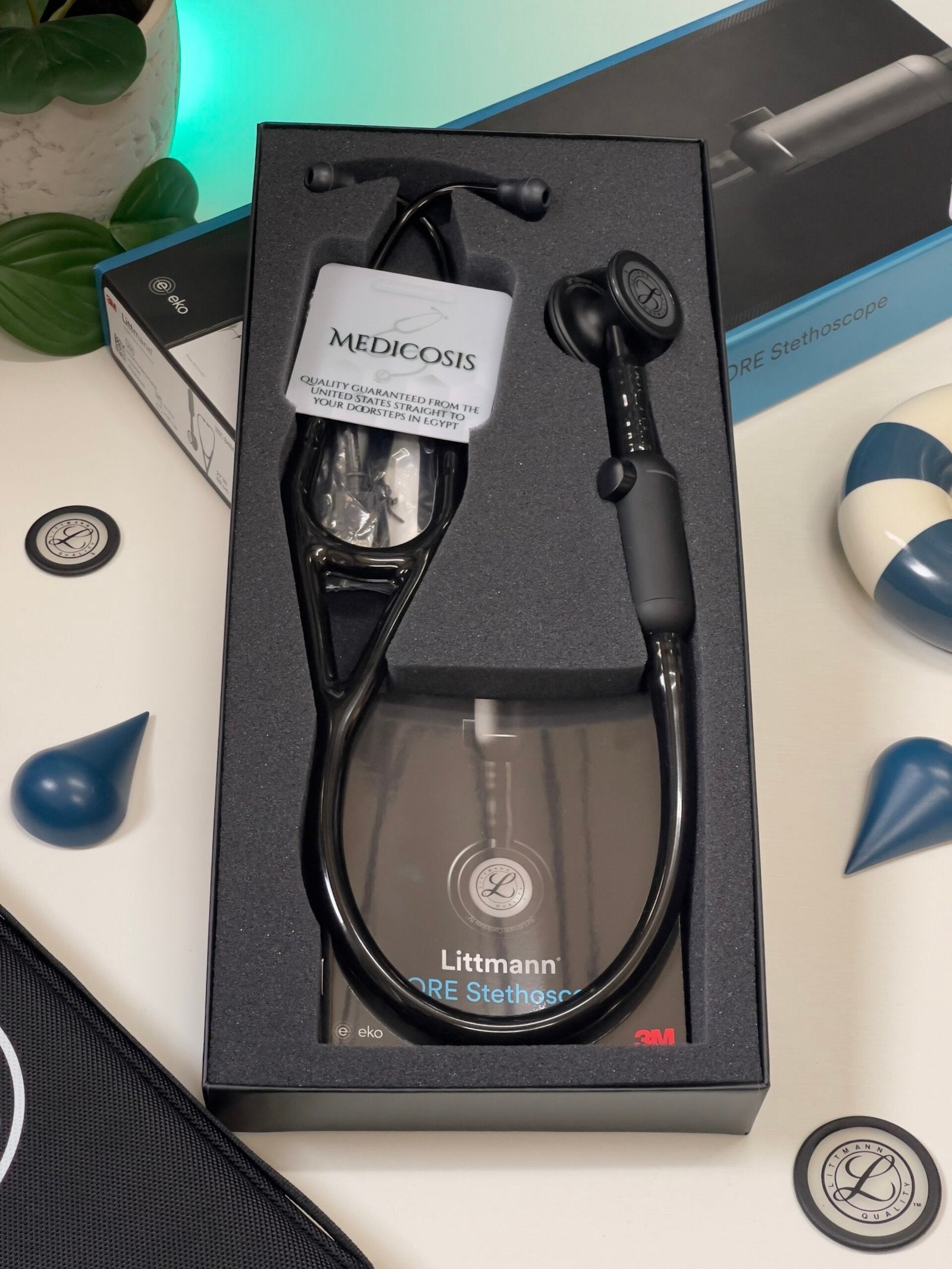 3M™ Littmann® CORE Digital - Black tube & Matte black chest piece