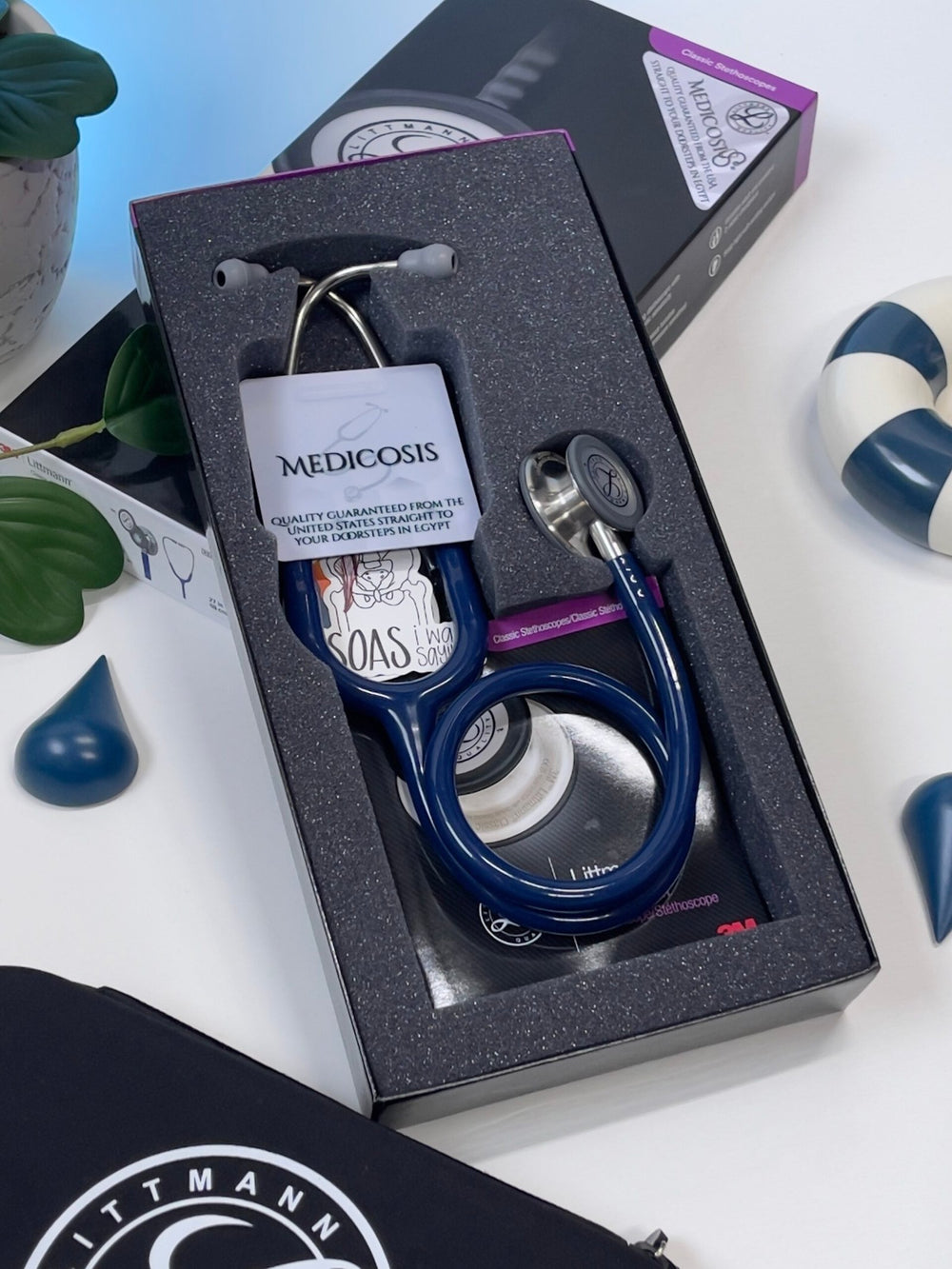 3M™ Littmann® Classic III™ Stethoscope - Navy blue tube & Silver chest piece 5622