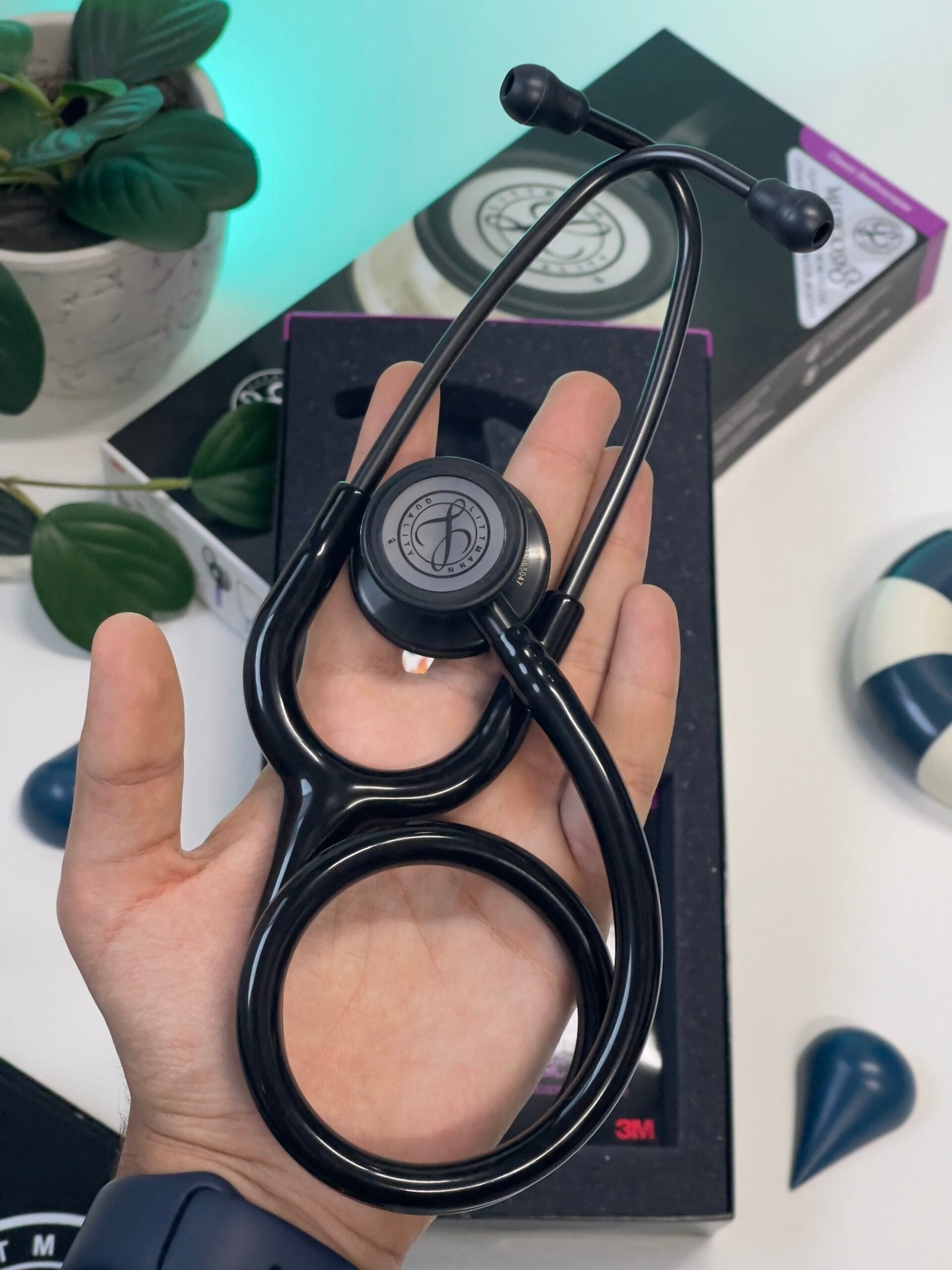 3M™ Littmann® Classic III™ Stethoscope - Black tube & Smoke black