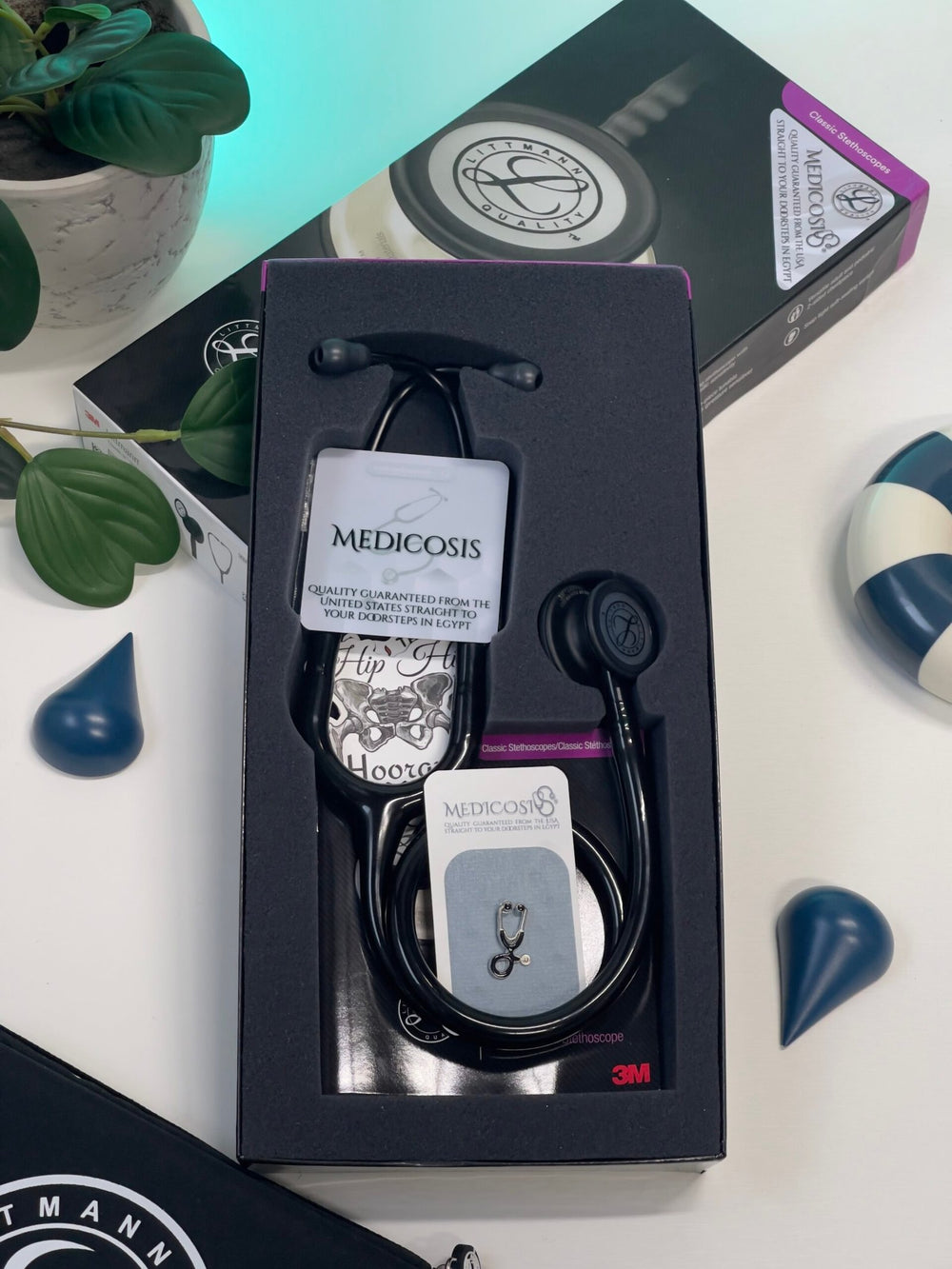 3M™ Littmann® Classic III™ Stethoscope - Black tube & Matte black chest piece 5803