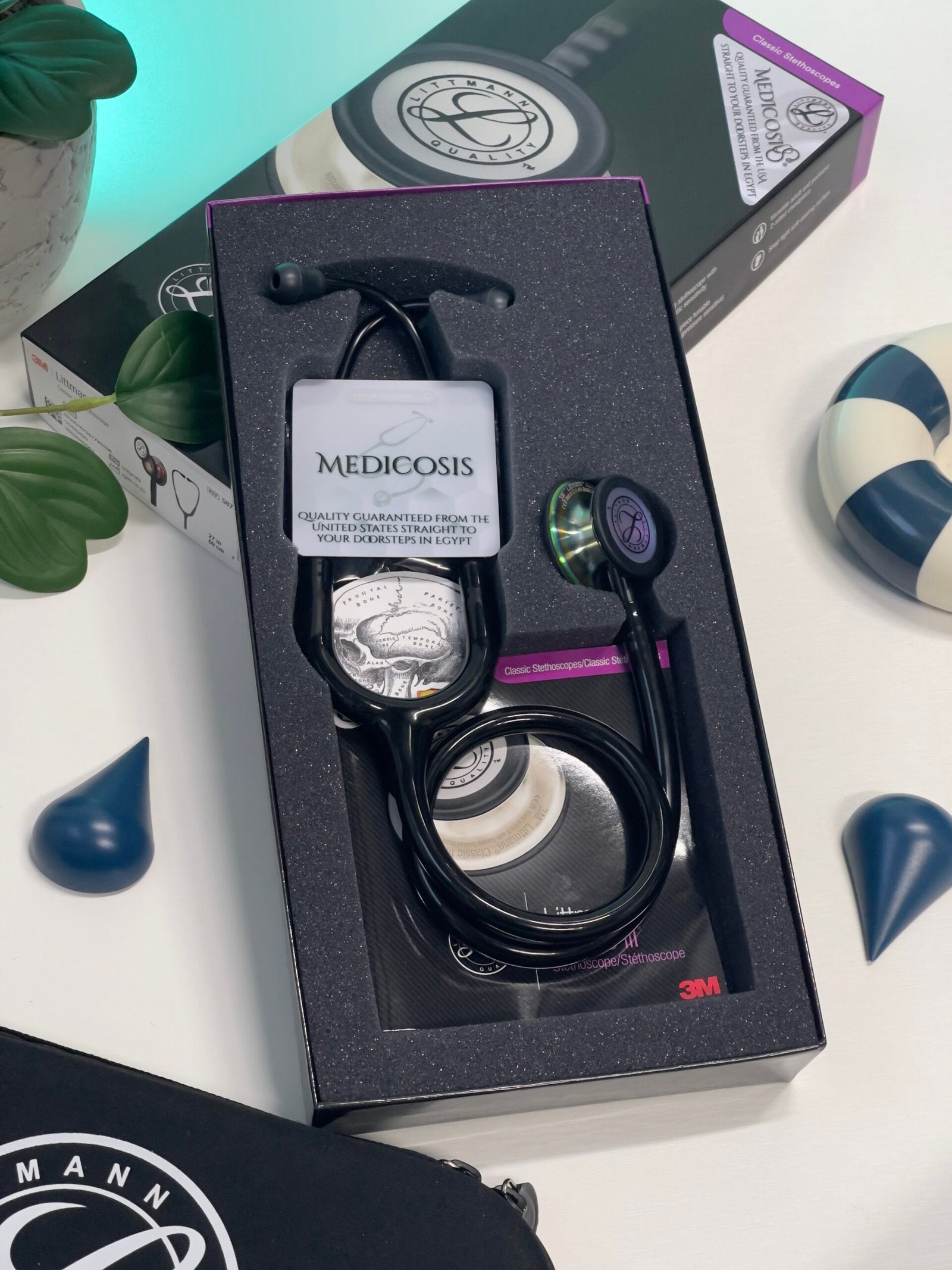 3M™ Littmann® Classic III™ Stethoscope - Black tube & Rainbow
