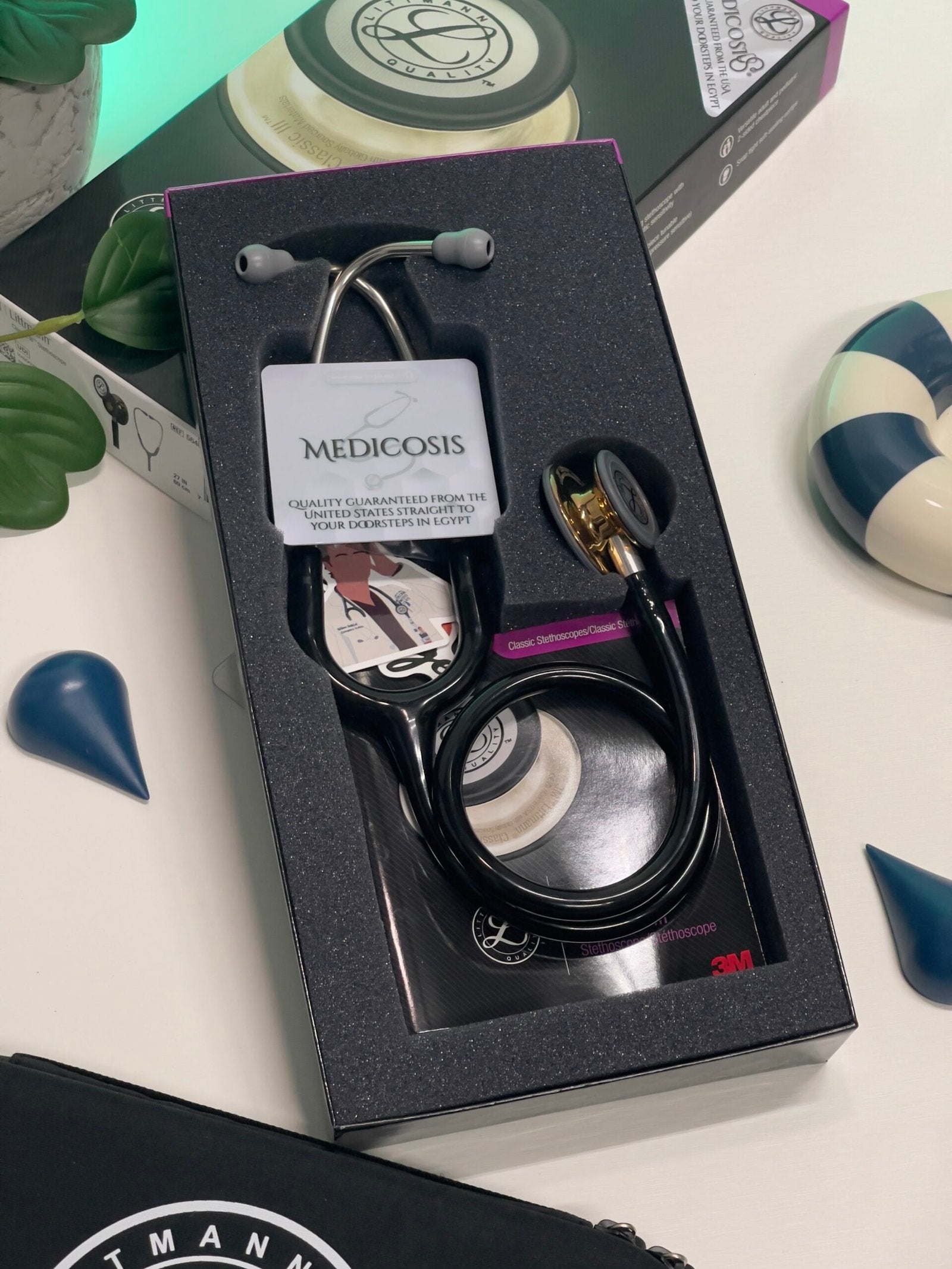 3M™ Littmann® Classic III™ Stethoscope - Black tube & High
