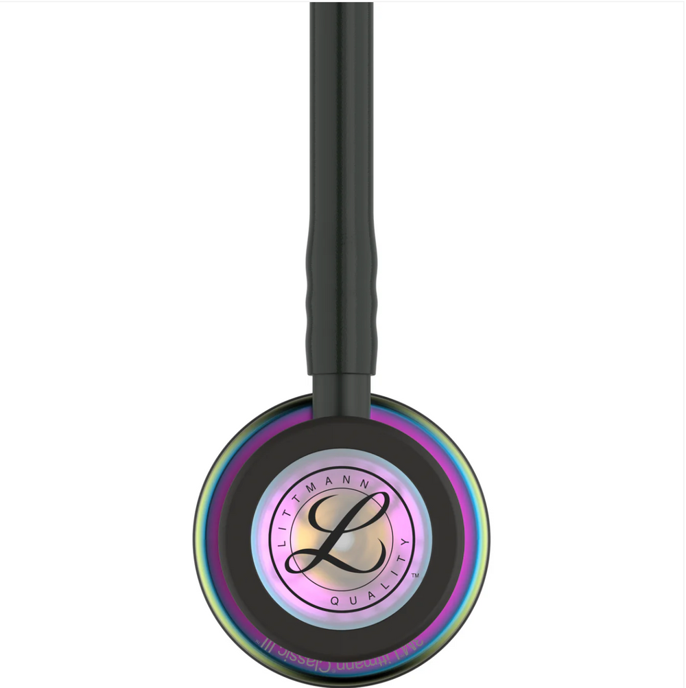 3M™ Littmann® Classic III™ Stethoscope  - Black tube &amp; Rainbow finish chest piece 5870