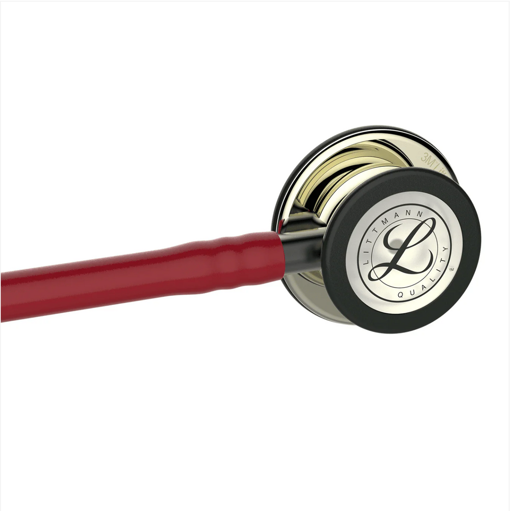3M™ Littmann® Classic III™ Stethoscope - Burgundy tube & Champagne finish chest piece 5864